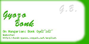 gyozo bonk business card